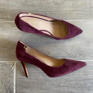 TORY BURCH suede heels